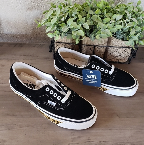 Vans Era 95 Cheetah Print Sole Trainers Sneaker Anaheim NEW - Picture 2 of 10